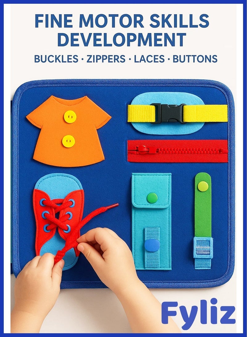 Fyliz Busy Board for Toddlers, Busy Book Montessori Toys for 1+Year Old Boys Birthday Gift - Preschool Learning Activities - Image 5